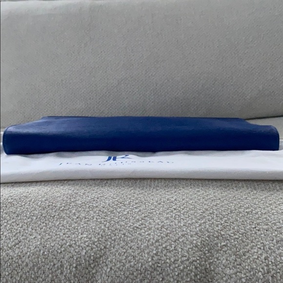 Jean Rousseau Blue Calf Leather Briefcase - Picture 14 of 16